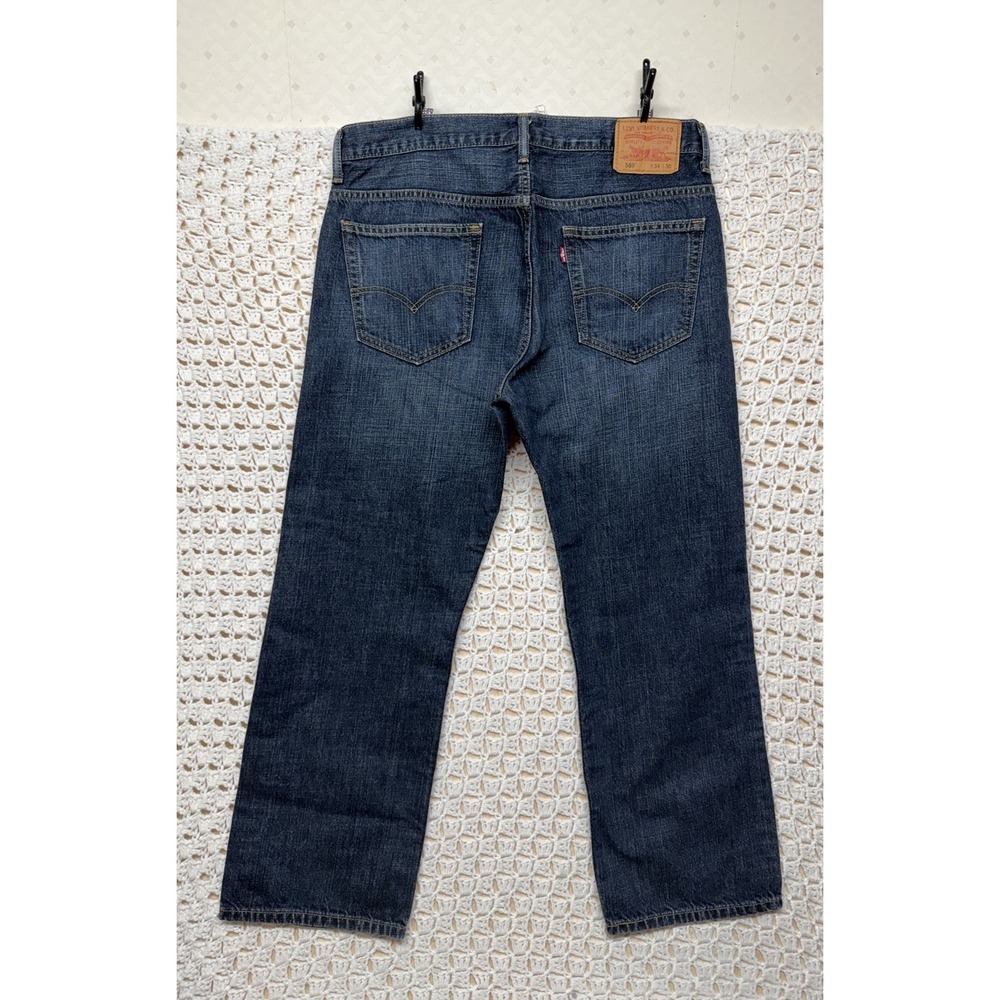 Levi's 569 Jeans Men 32x32 Fits Inseam 31 Blue Denim Loose Straight Relaxed Fit